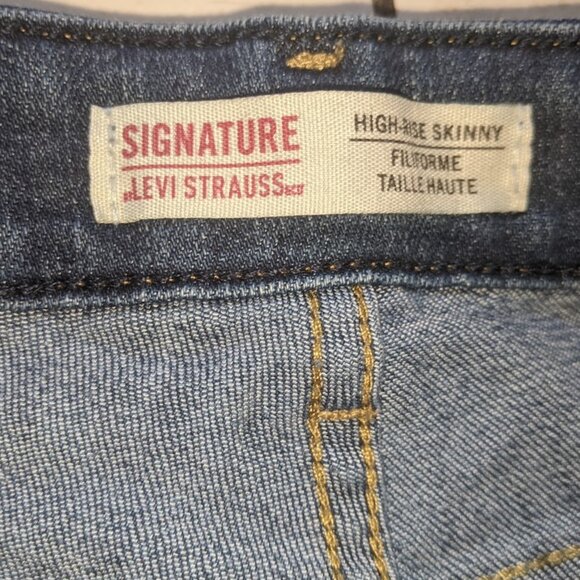 ---  LEVIS Hight Waisted / Hi Rise Skinny Jeans Size 34 / 18 Fits 14  --- - Picture 4 of 5